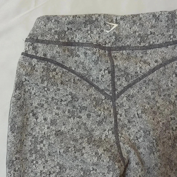 Gymshark Fleur Texture Leggings, Color Charcoal Marl Size XS - Picture 7 of 14